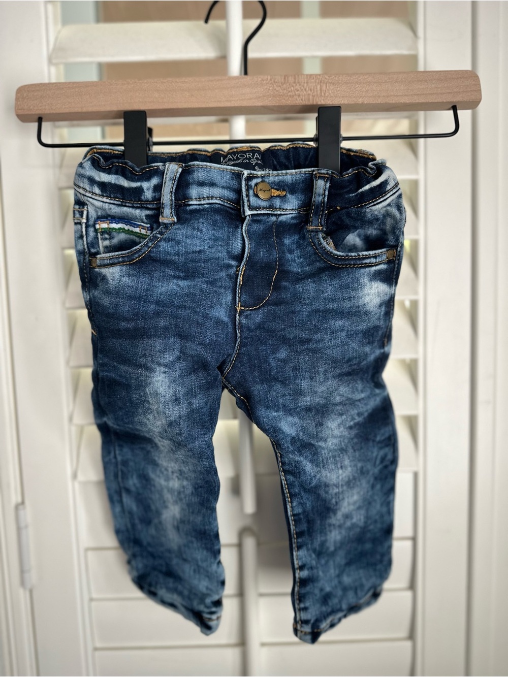 Mayoral Boys Dark Blue Washed Jeans